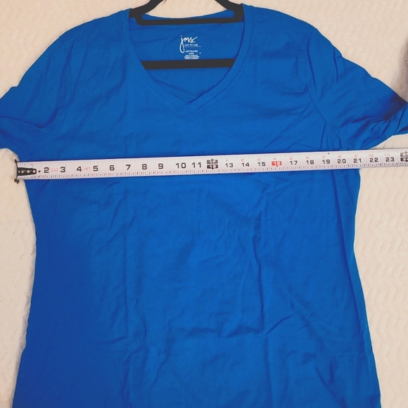 Just My Size Women's Teal Long Sleeve Shirt Size 16W - Picture 3 of 6